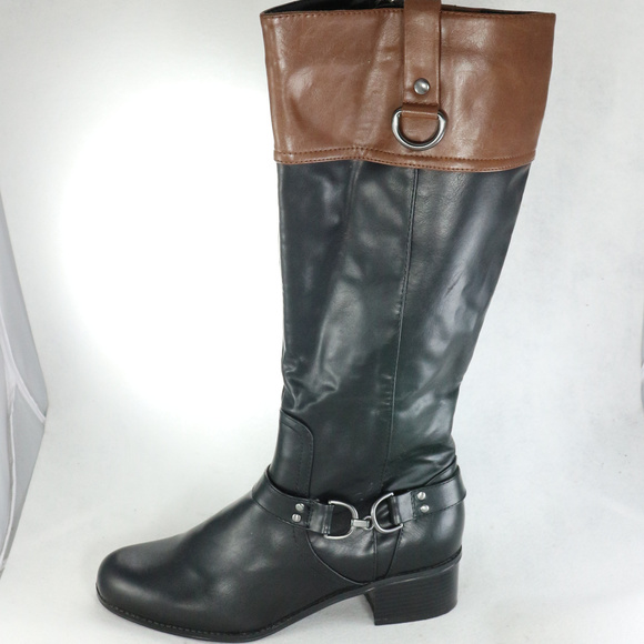 Bandolino Shoes - Nwt BANDOLINO Cabalina Two Tone Riding Style Boots